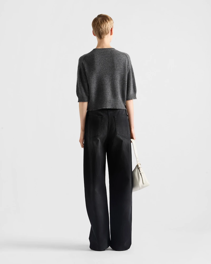 Wool and cashmere crew-neck sweater