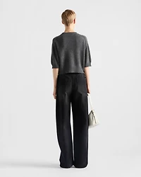 Wool and cashmere crew-neck sweater