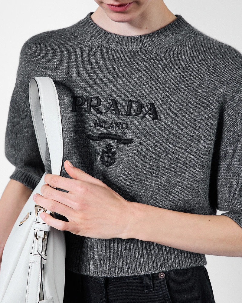 Wool and cashmere crew-neck sweater