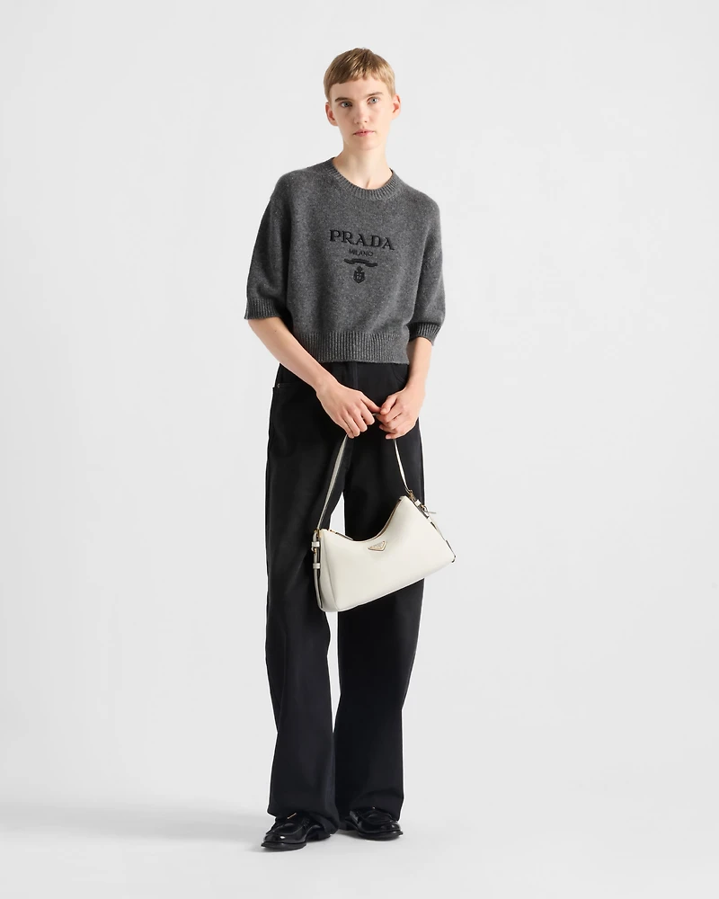 Wool and cashmere crew-neck sweater