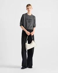 Wool and cashmere crew-neck sweater