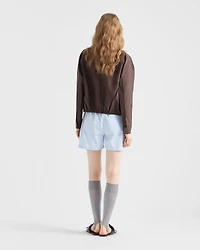 Cotton poplin shorts