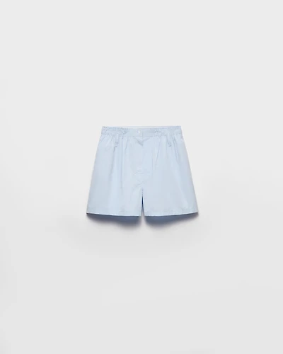 Cotton poplin shorts