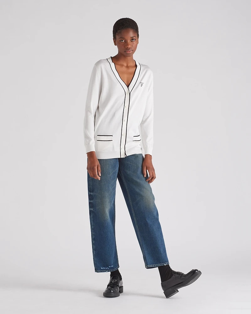Silk cardigan