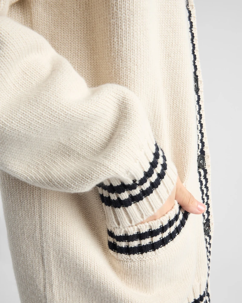 Wool and cashmere cardigan