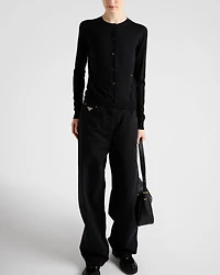 Superfine wool cardigan