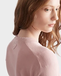 Cotton and silk knit cardigan