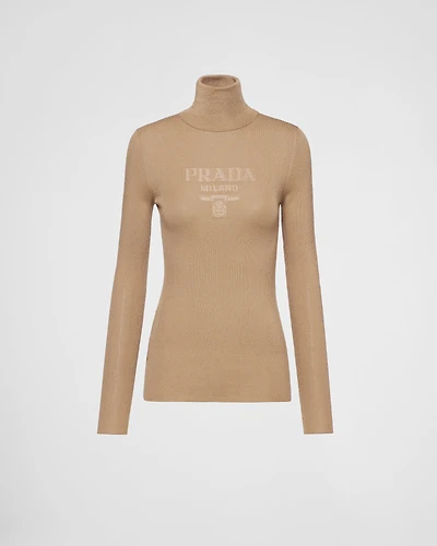 Superfine wool turtleneck sweater