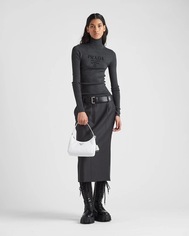Superfine wool turtleneck sweater