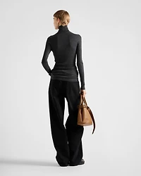 Superfine wool turtleneck sweater