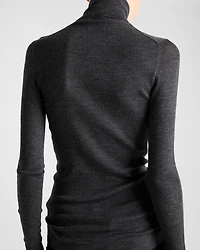 Superfine wool turtleneck sweater