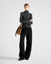 Superfine wool turtleneck sweater