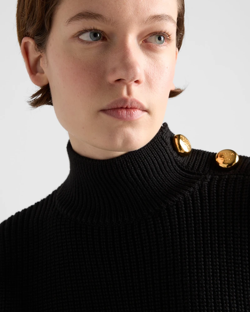 Wool turtleneck sweater