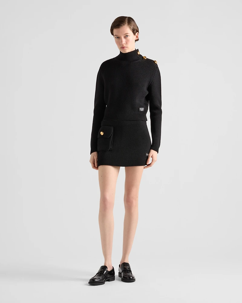 Wool turtleneck sweater