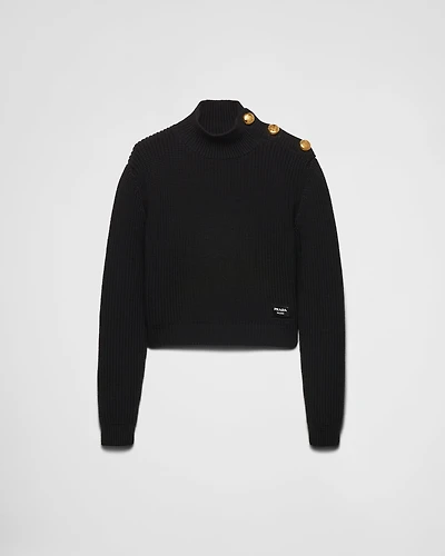 Wool turtleneck sweater