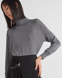 Cashmere and wool turtleneck sweater
