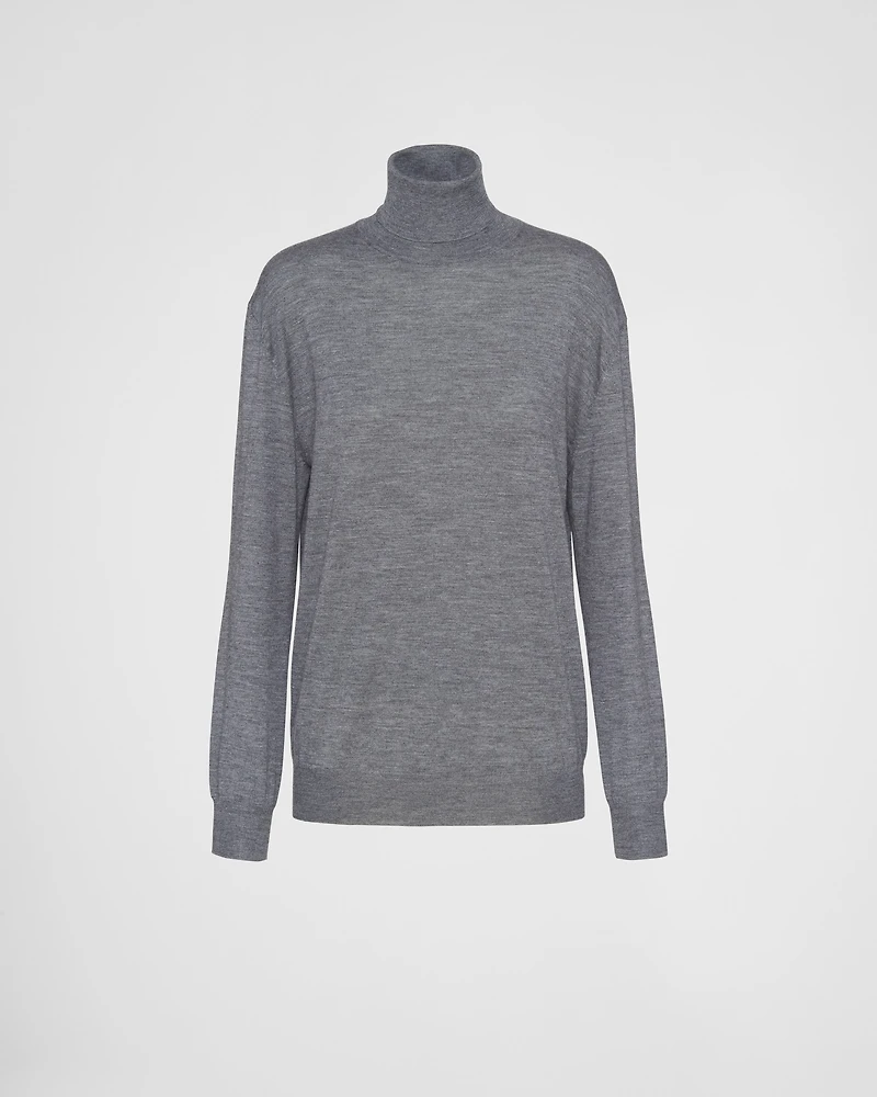 Cashmere and wool turtleneck sweater