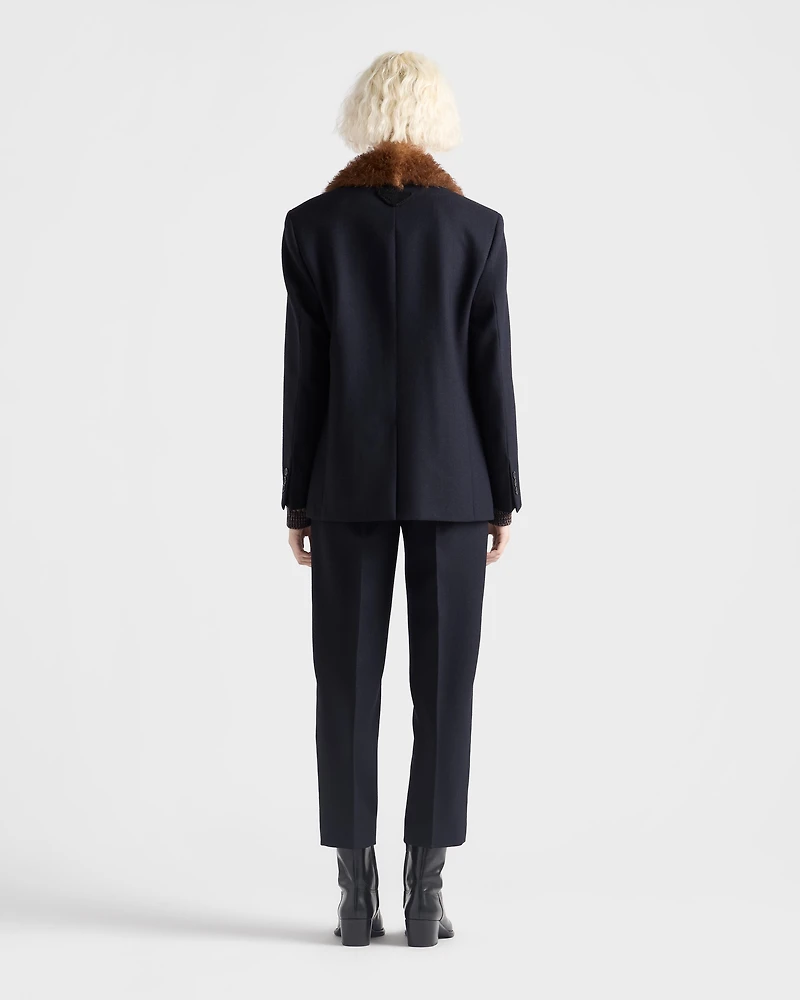 Wool rush stitch pants