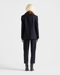 Wool rush stitch pants