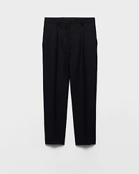Wool rush stitch pants
