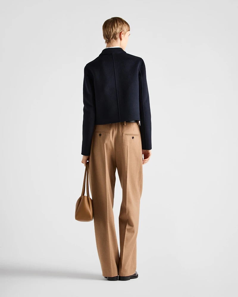 Camel-hair pants