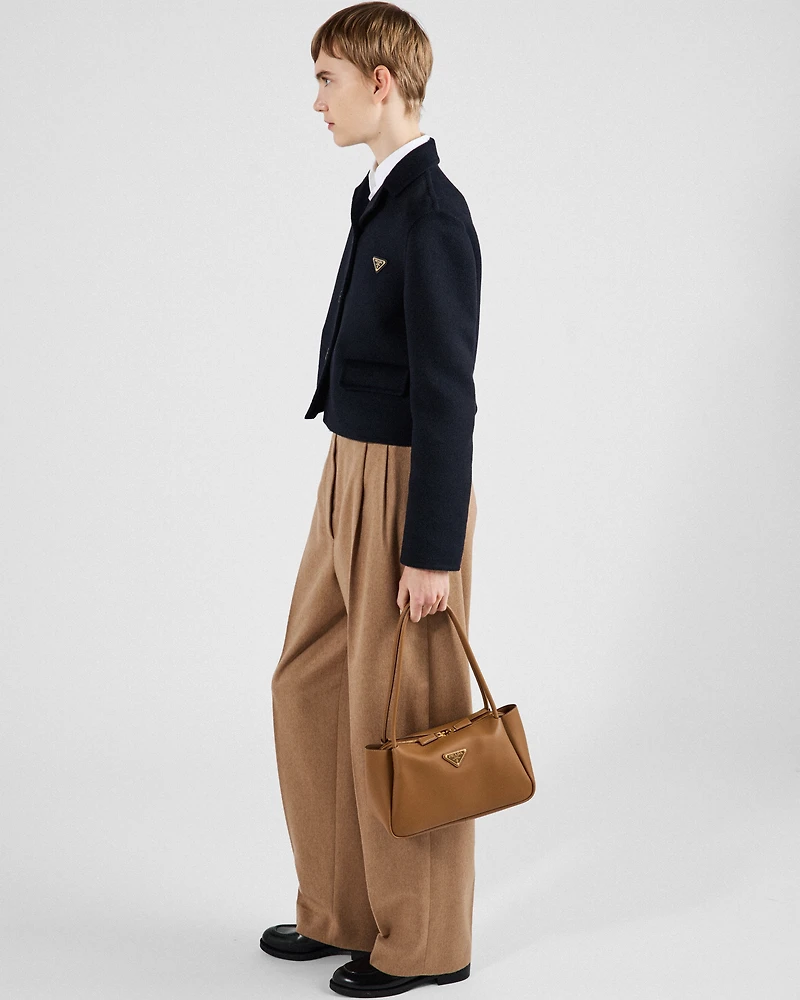 Camel-hair pants
