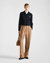 Camel-hair pants