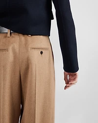 Camel-hair pants