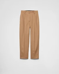 Camel-hair pants