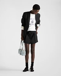 Kid mohair shorts