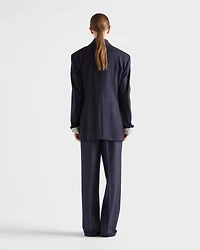 Wool pinstripe pants