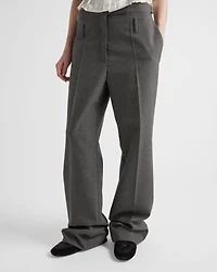 Technical wool pants with belt