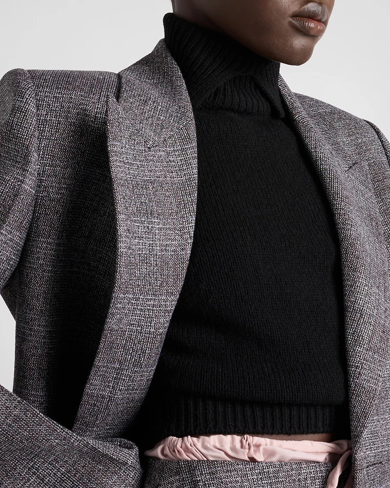 Cashmere turtleneck vest