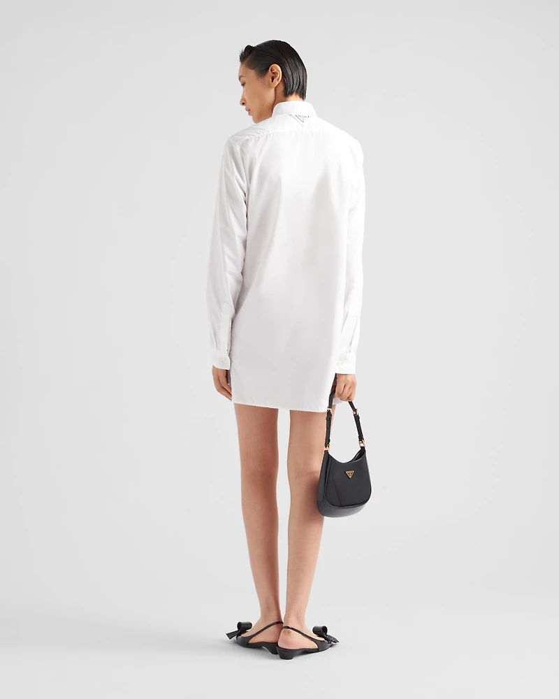 Poplin mini shirtdress