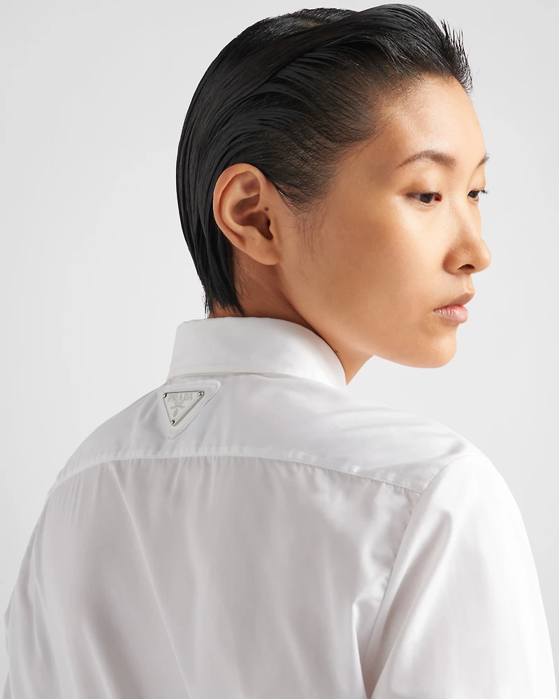 Poplin mini shirtdress