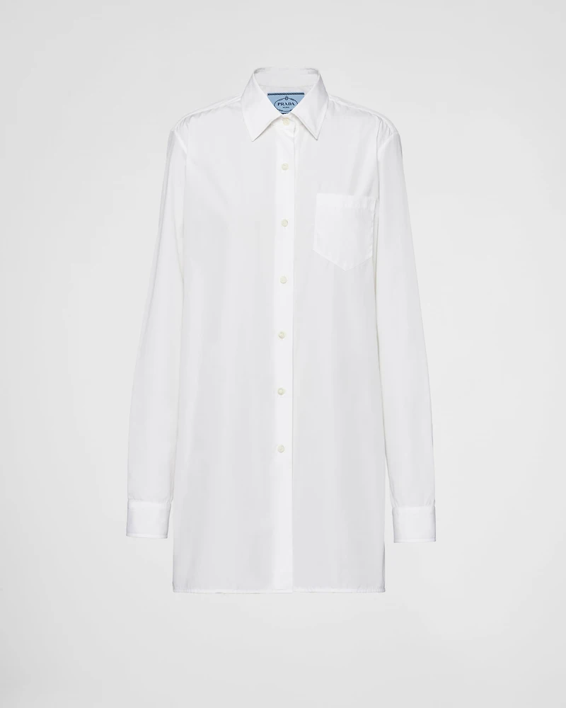Poplin mini shirtdress