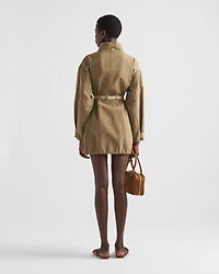 Panama cotton mini-dress