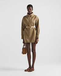 Panama cotton mini-dress