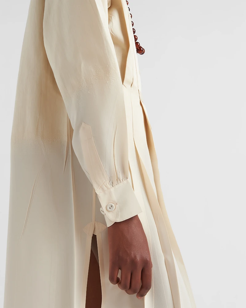 Gradient crêpe de Chine dress