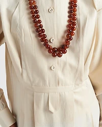 Gradient crêpe de Chine dress