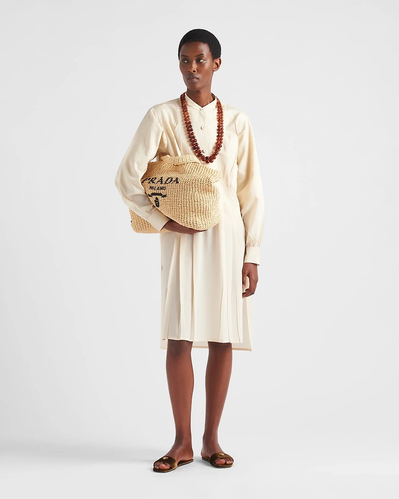 Gradient crêpe de Chine dress