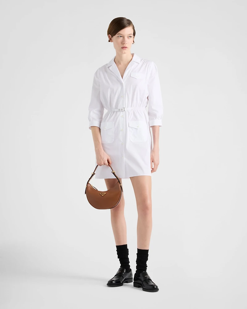 Poplin mini-dress