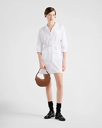 Poplin mini-dress
