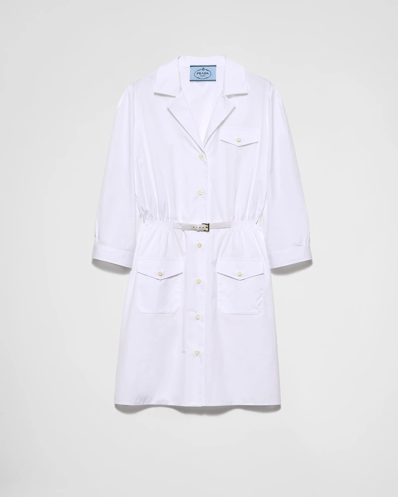 Poplin mini-dress