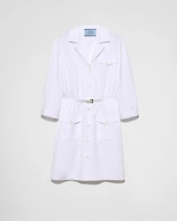 Poplin mini-dress