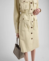 Poplin shirt-dress
