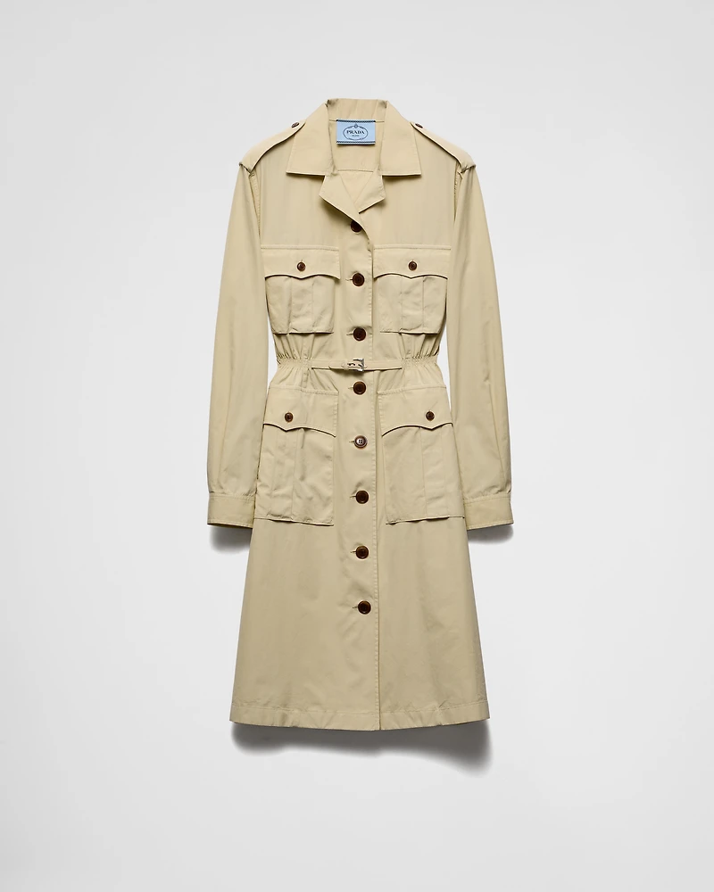 Poplin shirt-dress