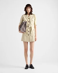 Poplin mini-dress