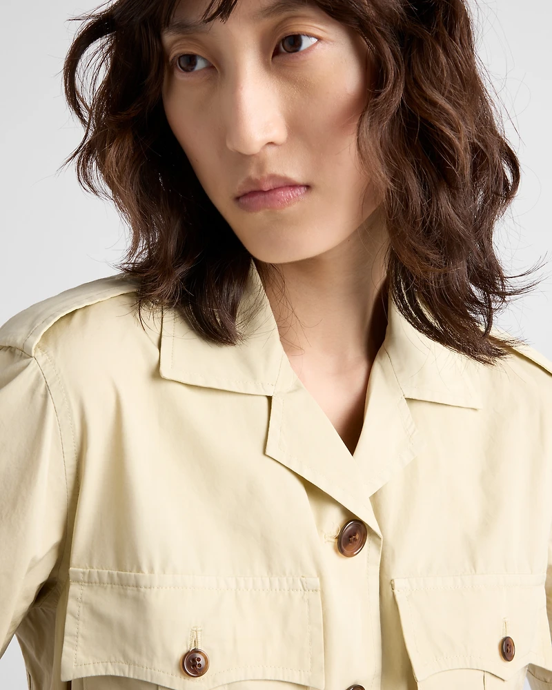 Poplin mini-dress