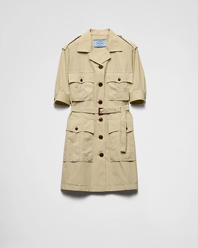 Poplin mini-dress